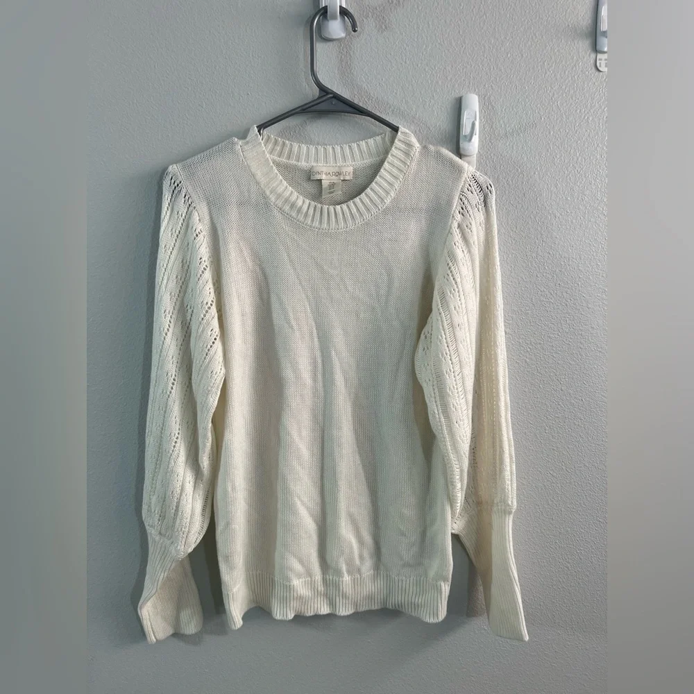 Cynthia Rowley white sweater